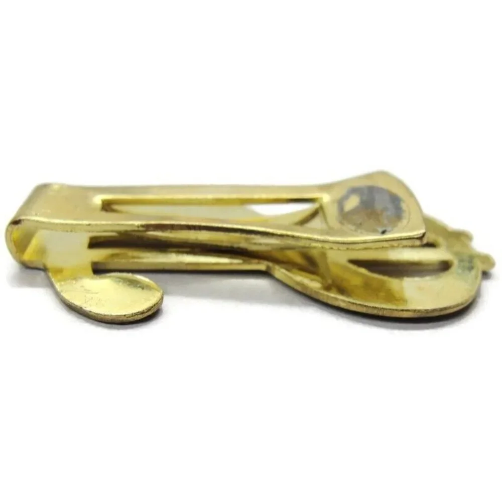 Gold Tone Dollar $ Sign Money Clip Stainless Steel Wallet Credit Card Cash ID
